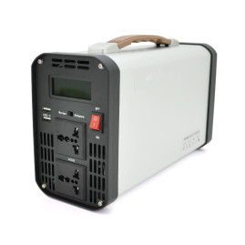 Інвертор напруги AEV6500W, 3000W, 12/220V з апроксимованою синусоїдою, 2 універсальні розетки, 2*USB (DC:5V/2.4A), клемні дроти, BOX
