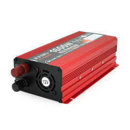 Інвертор напруги ST1600CP (DC:800W), 12/220V з апроксимованою синусоїдою, 1 універсальна розетка, крокодили, BOX