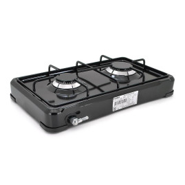 Газова плита Floria ZLN7128, 2 комфорки, Black
