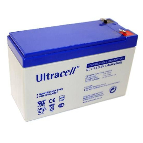 Акумуляторна батарея Ultracell UL7-12 AGM 12V 7 Ah(151 x 65 x 99) White Q8/420