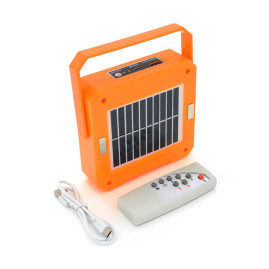 Ліхтар переносний RD-C096+Solar+пульт, 4 режими, вбудований акум, корпус міцний пластмас, магніт, USB кабель, Box