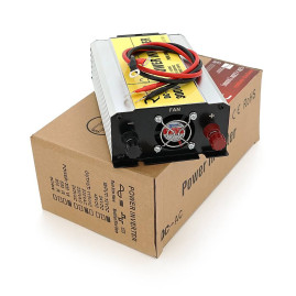 Інвертор напруги RITAR RSC-300, 12V/220V, 300W з правільною синусоїдою, 1xShuko, 1xUSB, клемні дроти, BOX, Q20