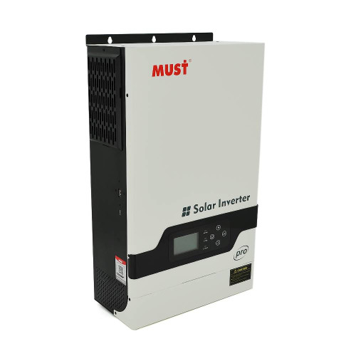 Гiбрiдне ДБЖMUST PV18-5248PRO, 5200W, 48V, ток заряда 1-60A, 160-275V, MPPT (80А, 450 Vdc), 490х300х150