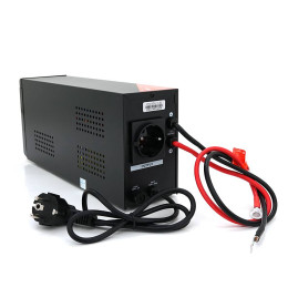 ДБЖ з правильною синусоїдою RITAR RTSW-600NL12 LED (360Вт), 12В, під зовнішній АКБ, Q4 (320*132*210) 4,2 кг (236*85*130)