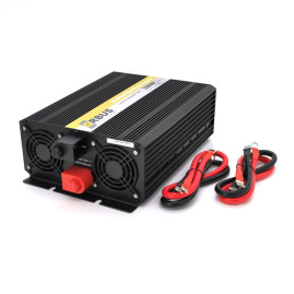 Інвертор напруги ORBUS ORMS2500 (2500Вт), 12/220V, approximated, 2 Shuko, 2 клемні дроти, 9 запобіжників, Box.Q20