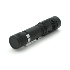 Ліхтар ручний BAILONG BL-8518-T6, 1LED Cree XM-L T6, 10W, 3 режими, ZOOM, 18650 немає в комплекті, Black, IP40, microUSB, 123х27х24мм, BOX