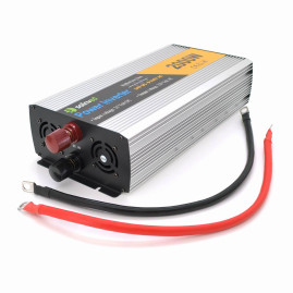 Інвертор напруги Solinved Sol-Yb24-2000M, 24V/220V, 2000W з апроксимованою синусоїдою, 2Shuko, USB, клемні дроти, Q5