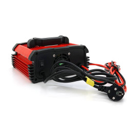Автоматичне ЗУ для акумулятора DEMUDA 12V/24V (WET, AGM, GEL), AC110/220V, DC14,8В/29,6В, Струм заряду 12V/20A, 24V/10A, LCD, крокодили