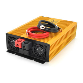 Інвертор напруги Mexxsun MXSPSW-2000, 12V/220V, 2000W з правильною синусоїдою, 2 Shuko, клемні дроти, Q2