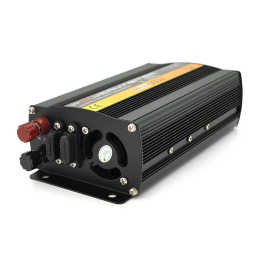 Інвертор напруги POWERMASTER, 24V/220V, 600W з модифікованою синусоїдою, 1 універсальна розетка, клеми