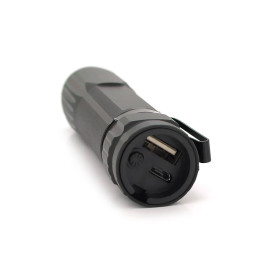 Ліхтар ручний POWERMASTER MX-X9 500, 1LED Cree Q5, 10W, 3 режими, 18650/2400 вбудований, Black, IP44, microUSB, 123х25х25мм, BOX