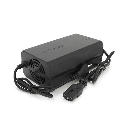 Зарядний пристрій Jinyi для акумуляторів Li-ion 60V(67.2V),16S,6A,штекер Triangle plug (T-tipe/IEC/C13 N+L-). з індикацією,BOX