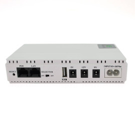 ДБЖ UPS-18W DC1018P для роутерів/комутаторів/PON/POE-430, 5//9/12V, 1A, 10400MAh(4*2600MAh), White, BOX