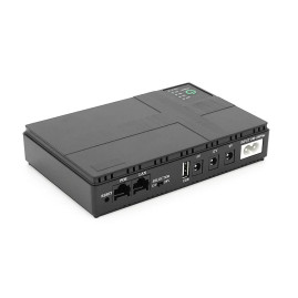 ДБЖ UPS-36W DC1036P для роутерів/комутаторів/PON/POE-430, 5/9/12V, 1A/2А, 10400мAh, Black, BOX