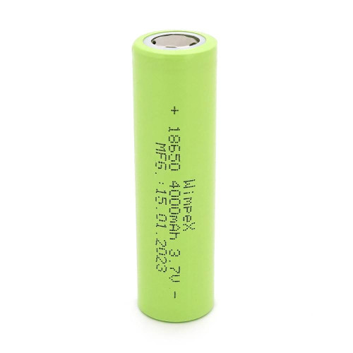 Акумулятор WMP-4000 18650 Li-Ion Flat Top, 2000mAh, 3.7V, Green