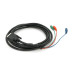 Кабель DVI (тато)-3RCA (тато), 3m, 2 ферит, Black, ОЕМ