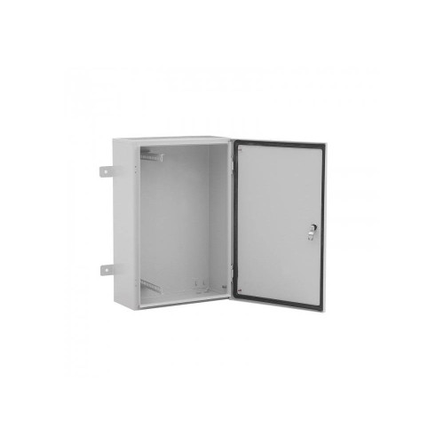 Гермобокс VAGOS 4U-A-IP54 (600х400x200) для кріплення на стіну, метал, IP54, двері петельні, поворотний замок