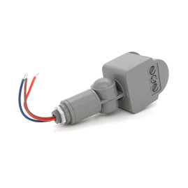 Датчик руху, відстань макс. 12м, 220V макс. навантаження 100Вт, Silver