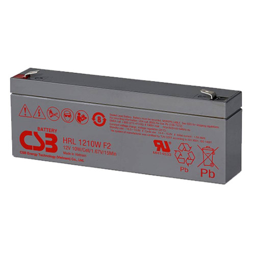 Акумуляторна батарея CSB HRL1210WF2FR 12V 2.3Ah (178х34х64мм)