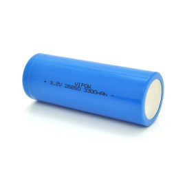 Літій-залізо-фосфатний акумулятор 26650 Lifepo4 Vipow IFR26650 FlatTop, 3300mAh, 3.2V, Blue Q50/500