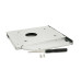 Адаптер підключення HDD 2.5'' 9.0 mm у відсік привода ноутбука SATA/mSATA (HDC-25), корпус aluminum, Blister, Q100