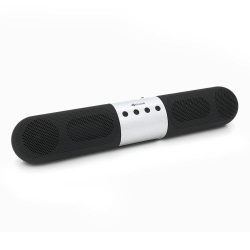 Колонка Kisonli LED-906 Bluetooth 5.0, 2х5W, 1800mAh, USB/TF/BT/FM/AUX, DC: 5V/1A, Black+Silver, BOX, Q40