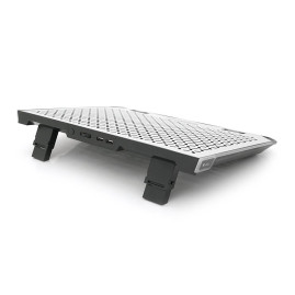 Підставка під ноутбук IceCoorel A17, 10-15.6", 6 * 80mm 1800±10% RPM, корпус пластик + алюміній, 2xUSB 2.0, 366x256x23mm, RGB, Box, Q20