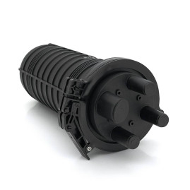 Муфта оптична Merlion ML-OP-F102H-48C, герметична, 4 введення, до 4-х касет, до 48 зварок, матеріал PP