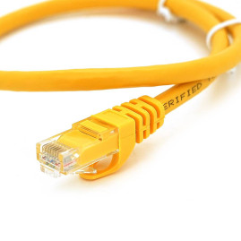Патч-корд литий RITAR, UTP, RJ45, Cat.6, 0.5m, жовтий, Cu (мідь)