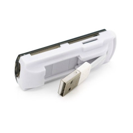 Кардрідер універсальний 4в1 MERLION CRD-7BL TF / Micro SD, USB2.0, Black, OEM Q50