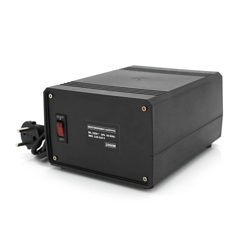Перетворювач напруги понижуючий MERLION PN-1000, Input 220 V/Output 110V, 1000W, трансформаторний