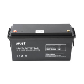 Акумуляторна батарея Must LiFePO4 LP15-12200 12,8V 200Ah, 2,56kWh, BMS100A@4S, 6000 cycles, 502x185x243, 23kg