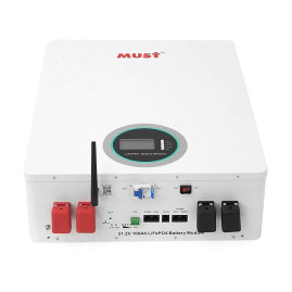 Акумуляторна батарея Must LiFePO4 LP16-48100 51.2V 100Ah, 5,12kWh, BMS100A@16S, CAN2.0/RS232/RS485, 6000 cycles, 625x442x177,44kg