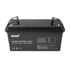 Акумуляторна батарея Must LiFePO4 LP15-24100 25.6V 100Ah, 2,56kWh, BMS50A@4S, 6000 cycles, 522x240x218, 23kg