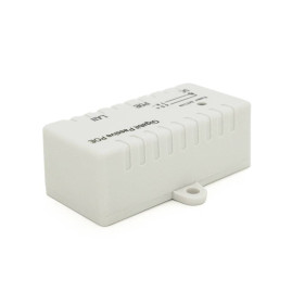 POE інжектор IEEE 802.3af PoE з портом Ethernet 10/100/1000 Мбіт / с, White
