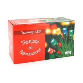 Гірлянда 400LED Водоспад (Blue), 8 режимів, 3*2метри, прозора ізоляція, BOX