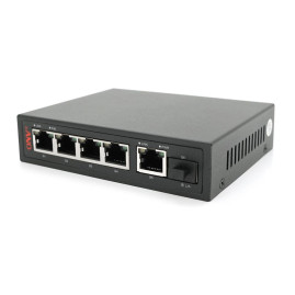 4х портовий PoE Full Gigabit комутатор ONV-POE33108PFG, 4xPoe1000Мбіт + 2х1000 Мбіт + 1хSFP 1000Мбіт, до 250м, IEEE802.3af/at, потужність 65Вт