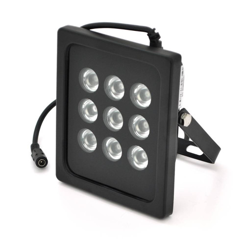 ІЧ-прожектор GY-IR90009. 12V, 9W, 9LED, IP66, 850Нм, кут огляду 90 °, дальність до 100м.