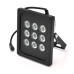 ІЧ-прожектор GY-IR90009. 12V, 9W, 9LED, IP66, 850Нм, кут огляду 90 °, дальність до 100м.