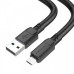 Кабель Borofone BX81, USB-Micro, 2.4A, довжина 1м, Black, BOX
