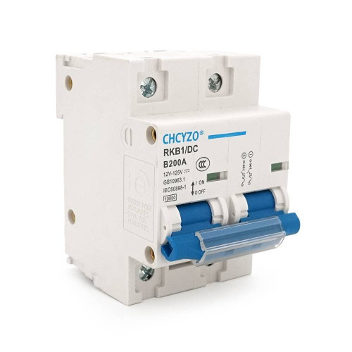 Автоматичний вимикач постійного струму CHCYZO RKB1/DC-B200, 2P, 200A, 12-125V