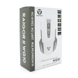 Миша бездротова Fantech WG10 RAIGOR II, 6 кнопок, 800-2000 DPI, Win7 / 8/10 Mac OS, White, COLOR BOX
