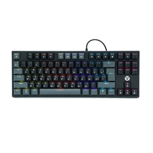 Клавіатура USB Fantech ATOM MK876, (Eng/Укр/Рус), Black(red switch), 87к, Q10