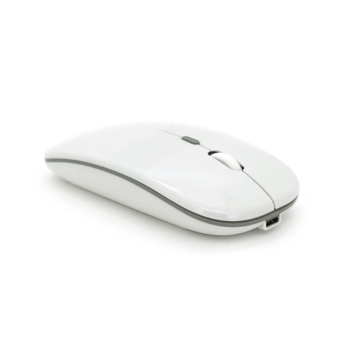 Миша бездротова iMICE E-1300, 4 кнопки, 800/1200/1600 DPI, 2.4Ghz, 10м, Windows XP/Vista/Win7/8/10 Mac OS X, Rechargable, White, BOX
