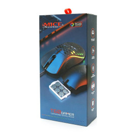 Миша провідна iMICE T60, 7 кнопок, 1200/2400/4800/7200 DPI, Led Lighting, 1,8м, Windows XP/Vista/Win7/8/10 Mac OS X, Black, COLOR BOX, Q50