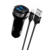 Набір АЗУ 12-24V HOCO Z40 + кабель Lighting, 2xUSB, 2.4A, кабель 1м, Black, Box