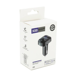 FM-модулятор X88, USB, TF, 49.5х41х36