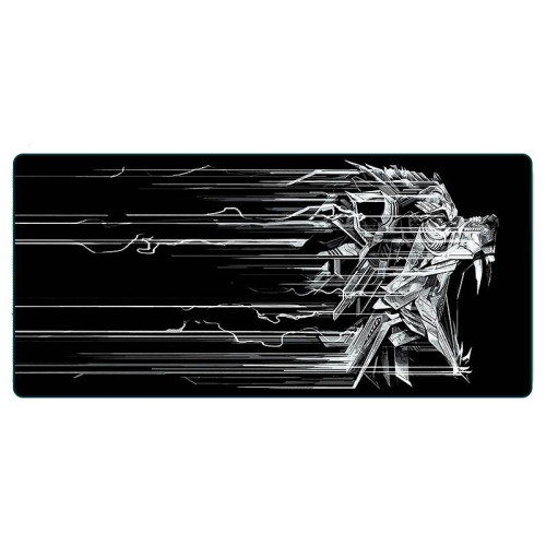 Килимок 300*700 тканинний Ghost Wolf з боковою прошивкою, товщина 2 мм, Black, Пакет