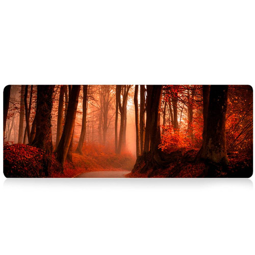 Килимок 300*700 тканинний Red forest з бічним прошивкою, товщина 2 мм, Red, Пакет