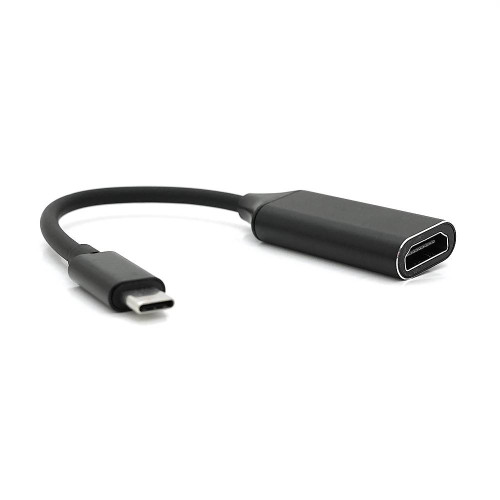 Конвертер Type-C (тато) на HDMI(мама) 10cm, Black, 4K/2K, Пакет
